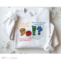 English Punctuation Funny Sweatshirt thumb 2
