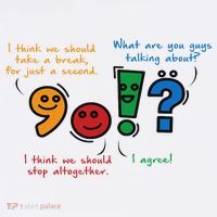 English Punctuation Funny Button thumb 1