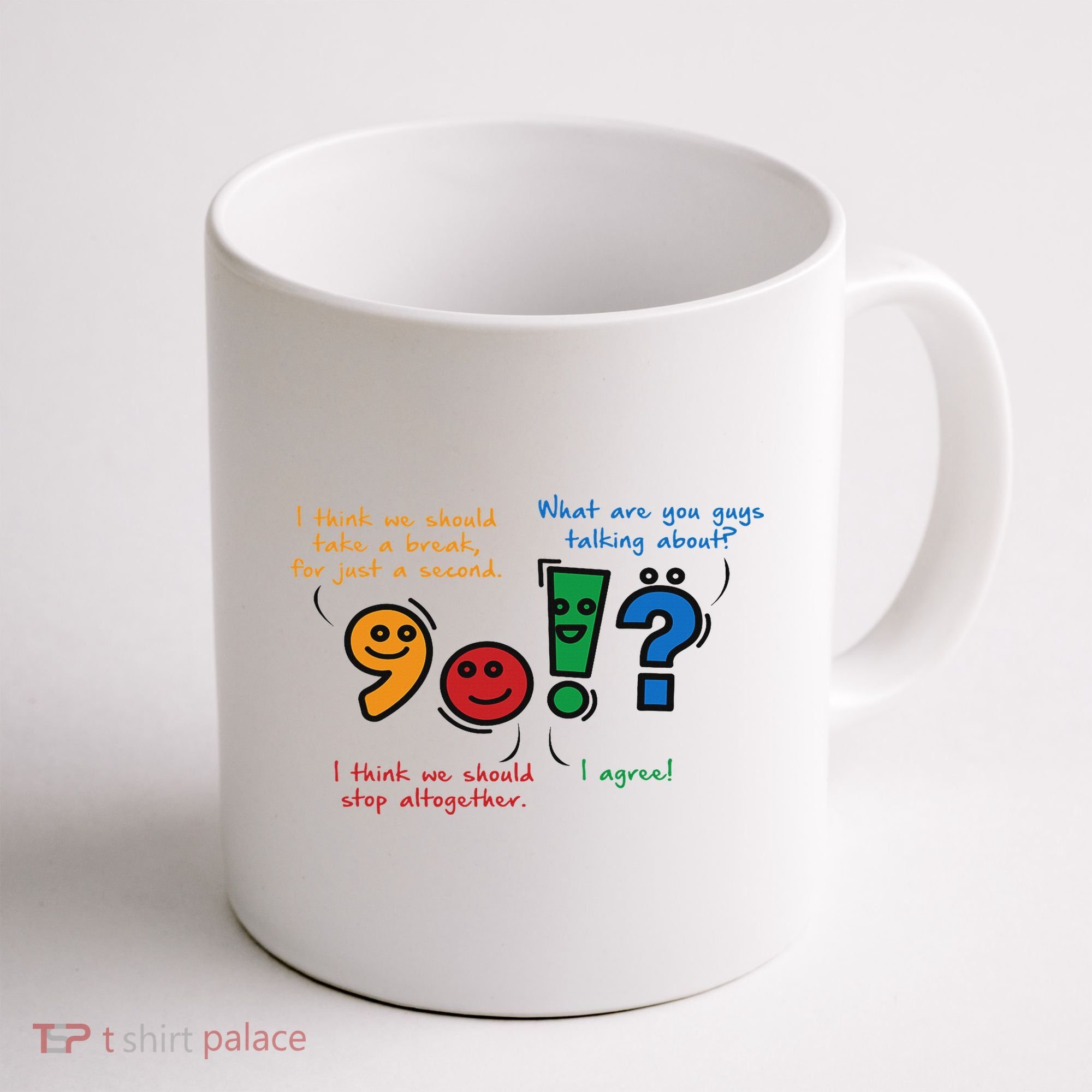 English Punctuation Funny Coffee Mug