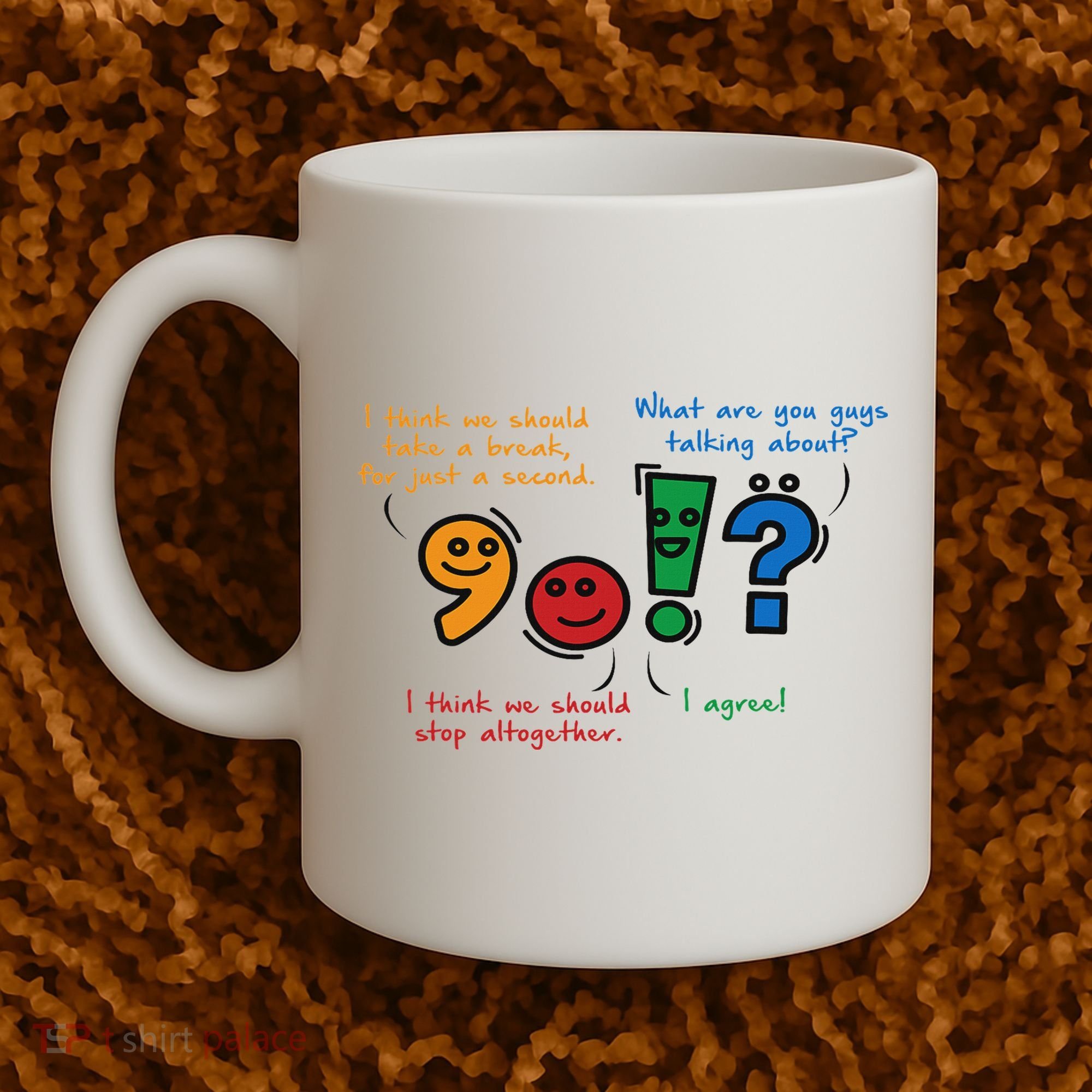 English Punctuation Funny Coffee Mug