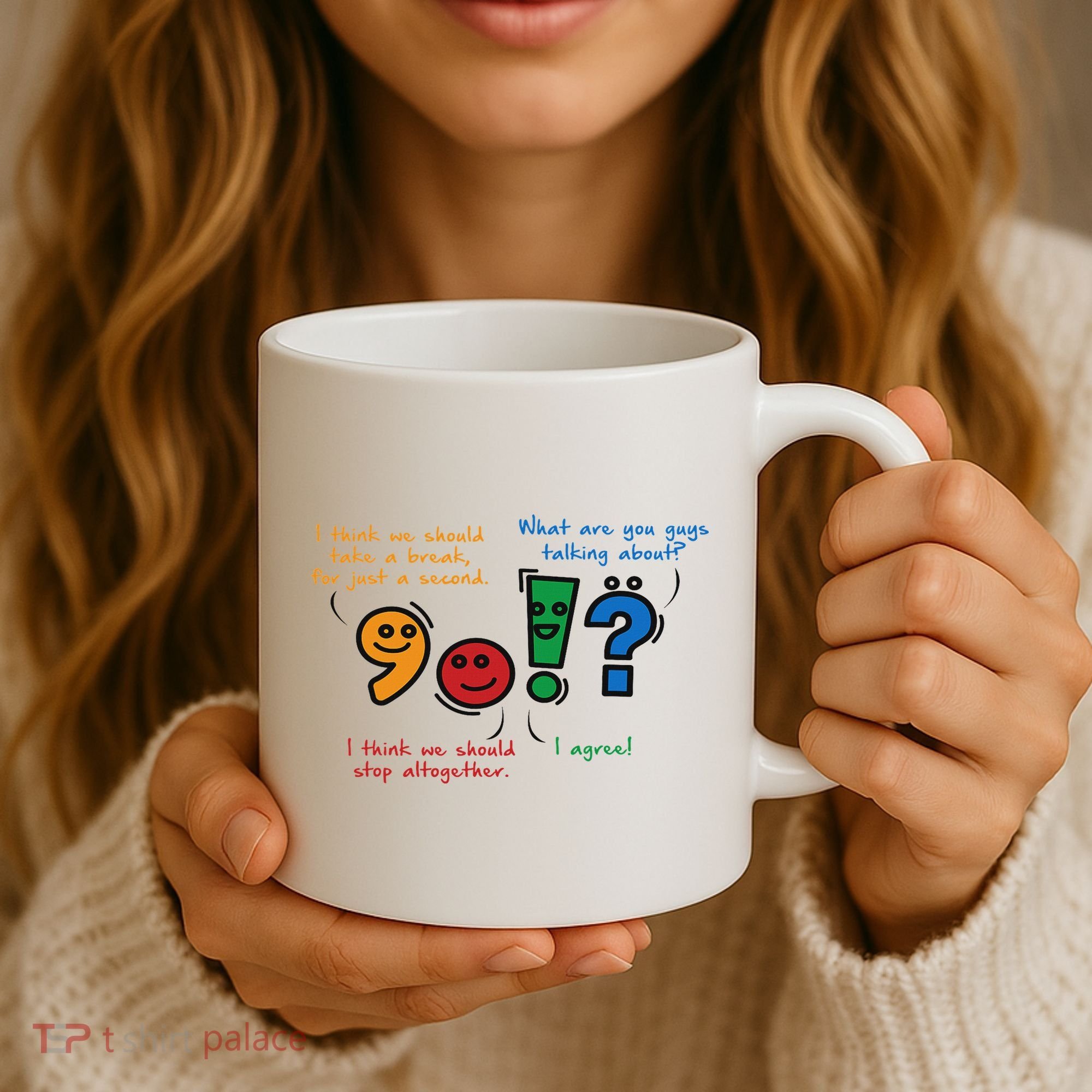 English Punctuation Funny Coffee Mug