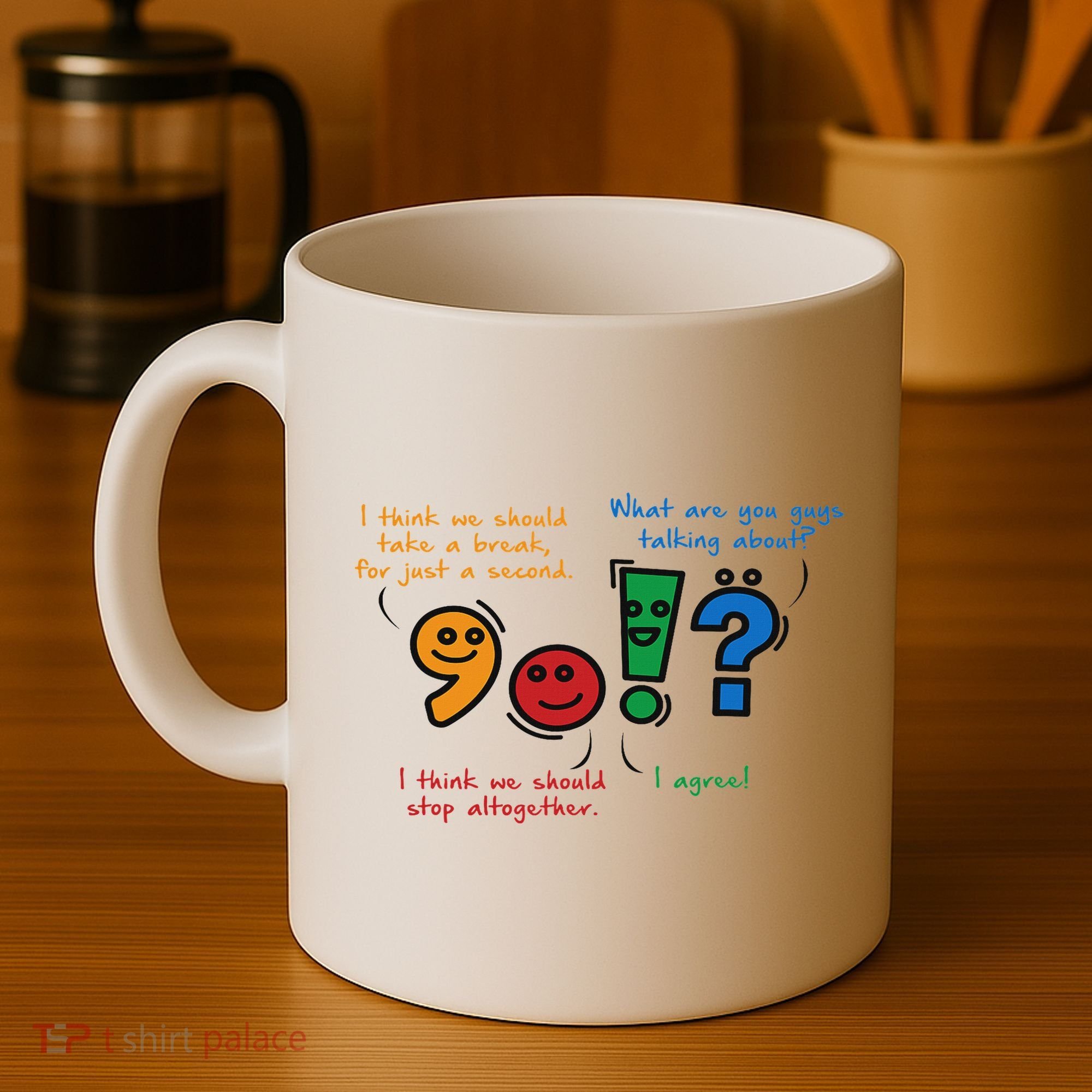 English Punctuation Funny Coffee Mug