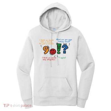 English Punctuation Funny Women's Hoodie