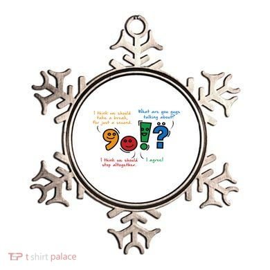 English Punctuation Funny Ornament