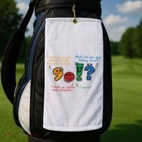 English Punctuation Funny Golf Towel thumb 2