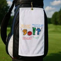 English Punctuation Funny Golf Towel thumb 2