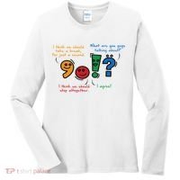 English Punctuation Funny Women's Long Sleeve Shirt thumb 0