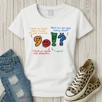 English Punctuation Funny Women's T-Shirt thumb 3