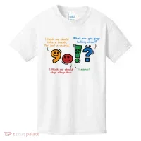 English Punctuation Funny Kids T-Shirt thumb 0