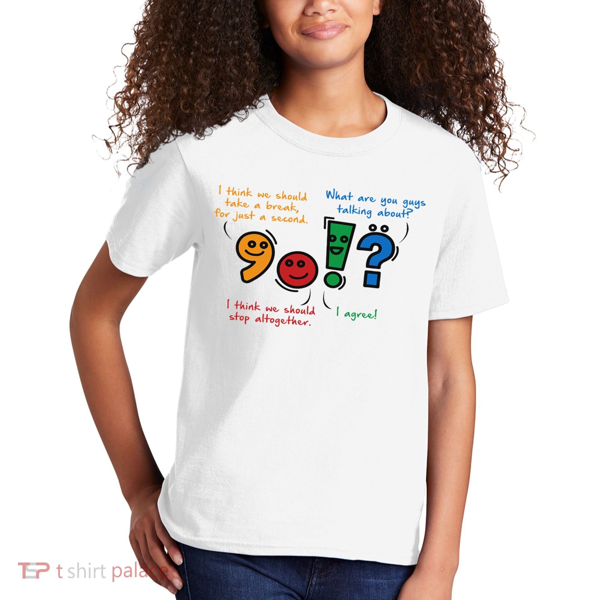 English Punctuation Funny Kids T-Shirt
