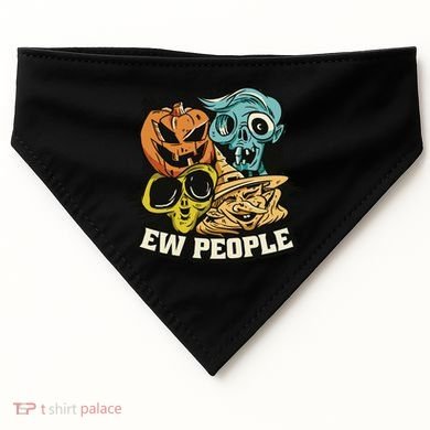 Ew People Funny Halloween Monsters USA-Made Doggie Bandana
