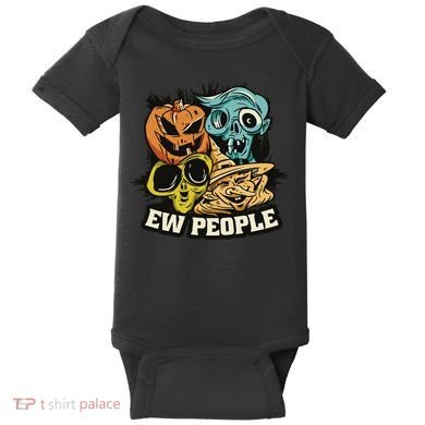 Ew People Funny Halloween Monsters Baby Bodysuit