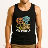 Ew People Funny Halloween Monsters Tank Top thumb 3