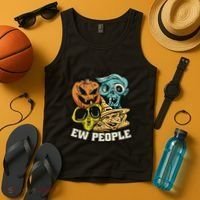 Ew People Funny Halloween Monsters Tank Top thumb 4