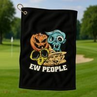Ew People Funny Halloween Monsters Golf Towel thumb 1