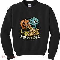 Ew People Funny Halloween Monsters Kids Sweatshirt thumb 0