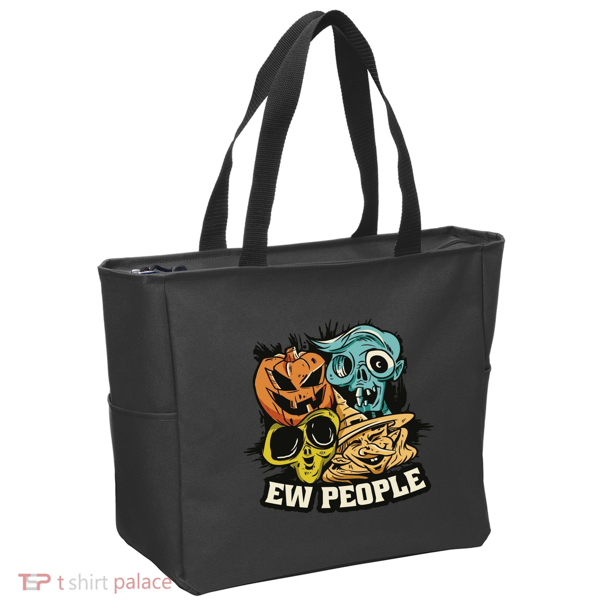 Ew People Funny Halloween Monsters Tote Bag