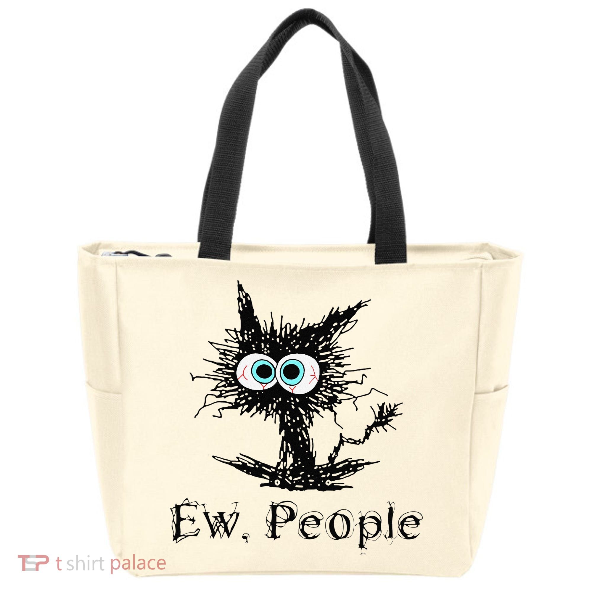 Ew People Funny Cat Tote Bag
