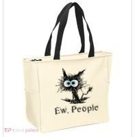 Ew People Funny Cat Tote Bag thumb 2