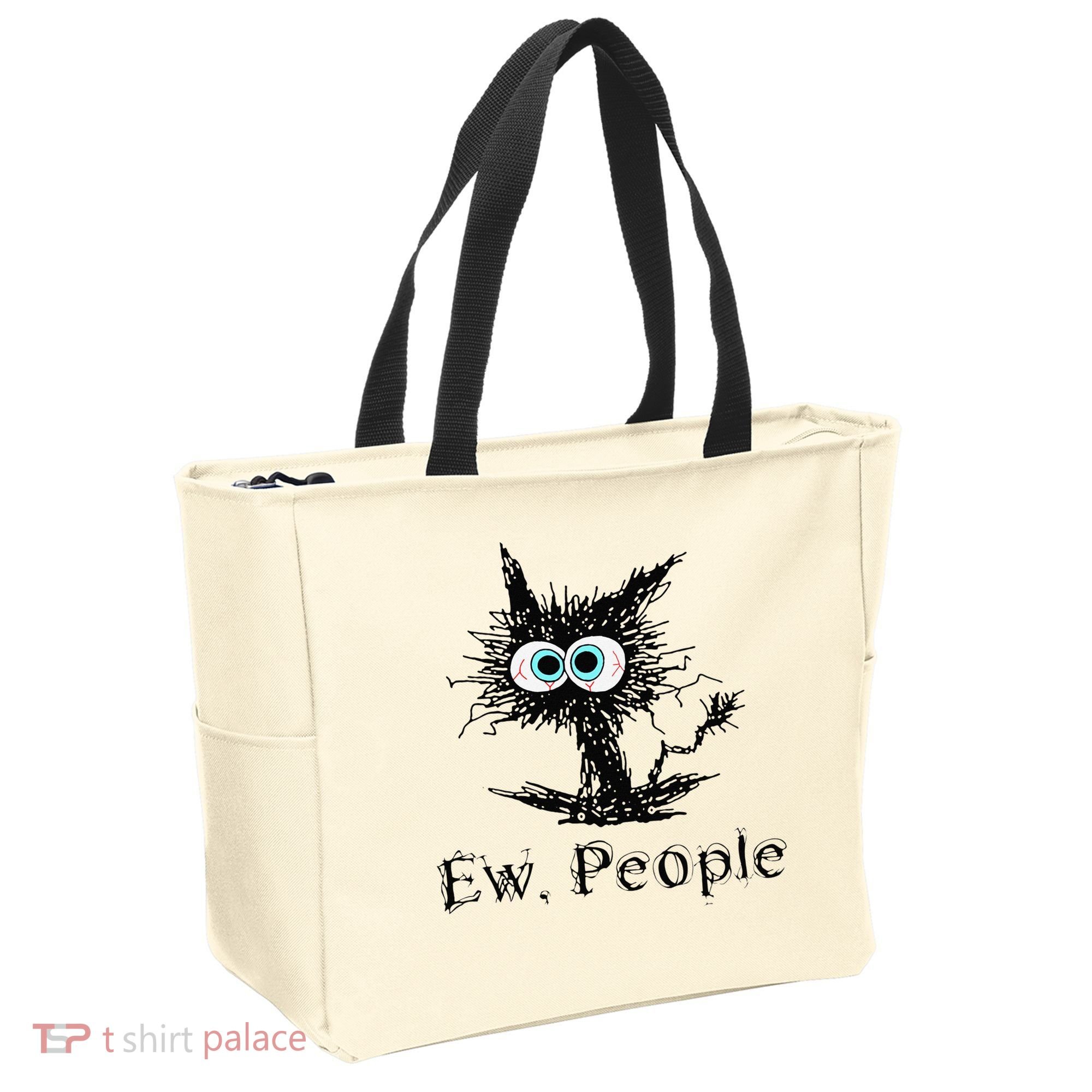 Ew People Funny Cat Tote Bag