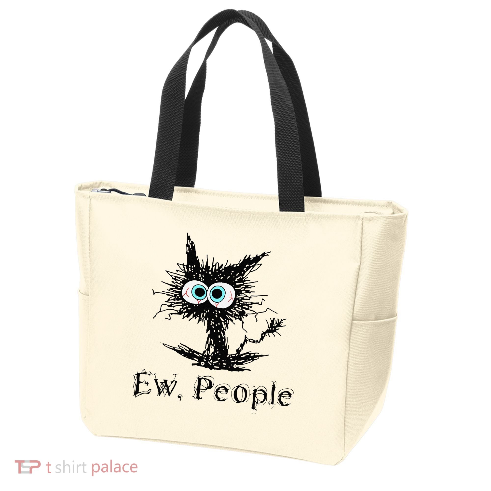 Ew People Funny Cat Tote Bag