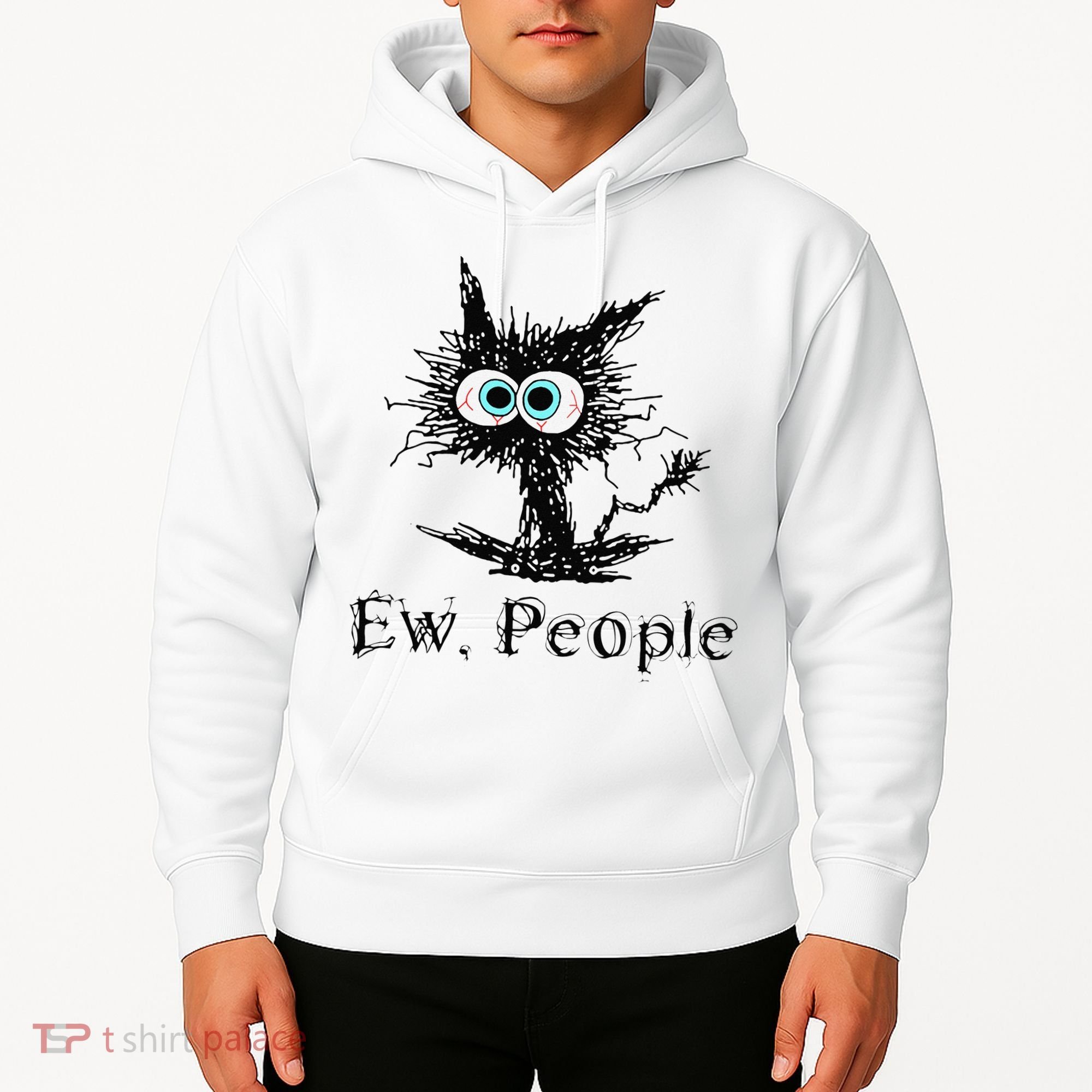 Ew People Funny Cat Hoodie