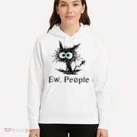 Ew People Funny Cat Hoodie thumb 5