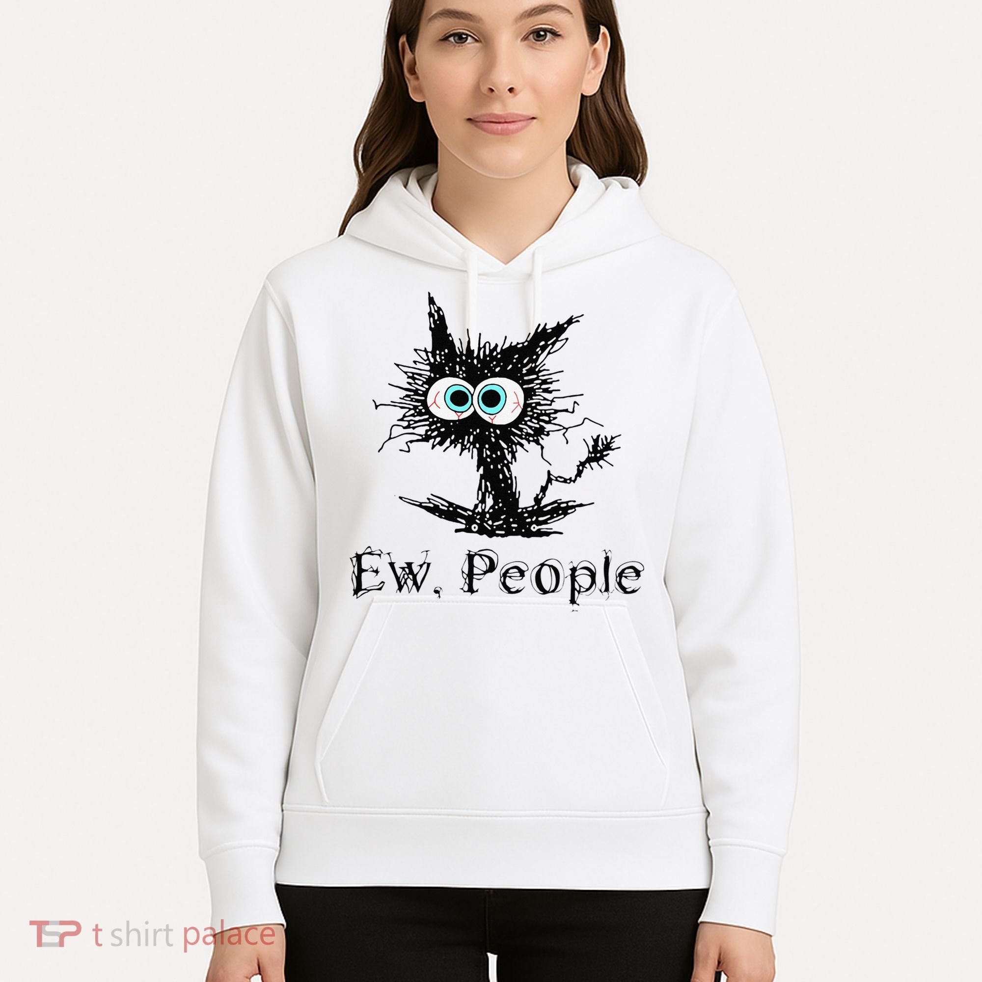 Ew People Funny Cat Hoodie