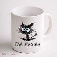 Ew People Funny Cat Coffee Mug thumb 1