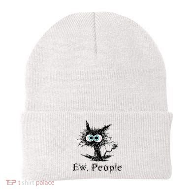 Ew People Funny Cat Beanie