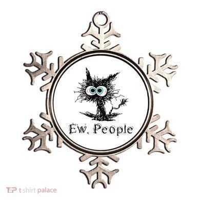 Ew People Funny Cat Ornament