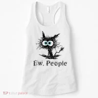 Ew People Funny Cat Women's Tank Top thumb 0
