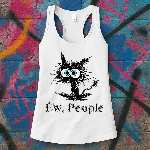 Ew People Funny Cat Women's Tank Top