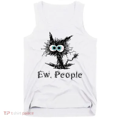Ew People Funny Cat Tank Top