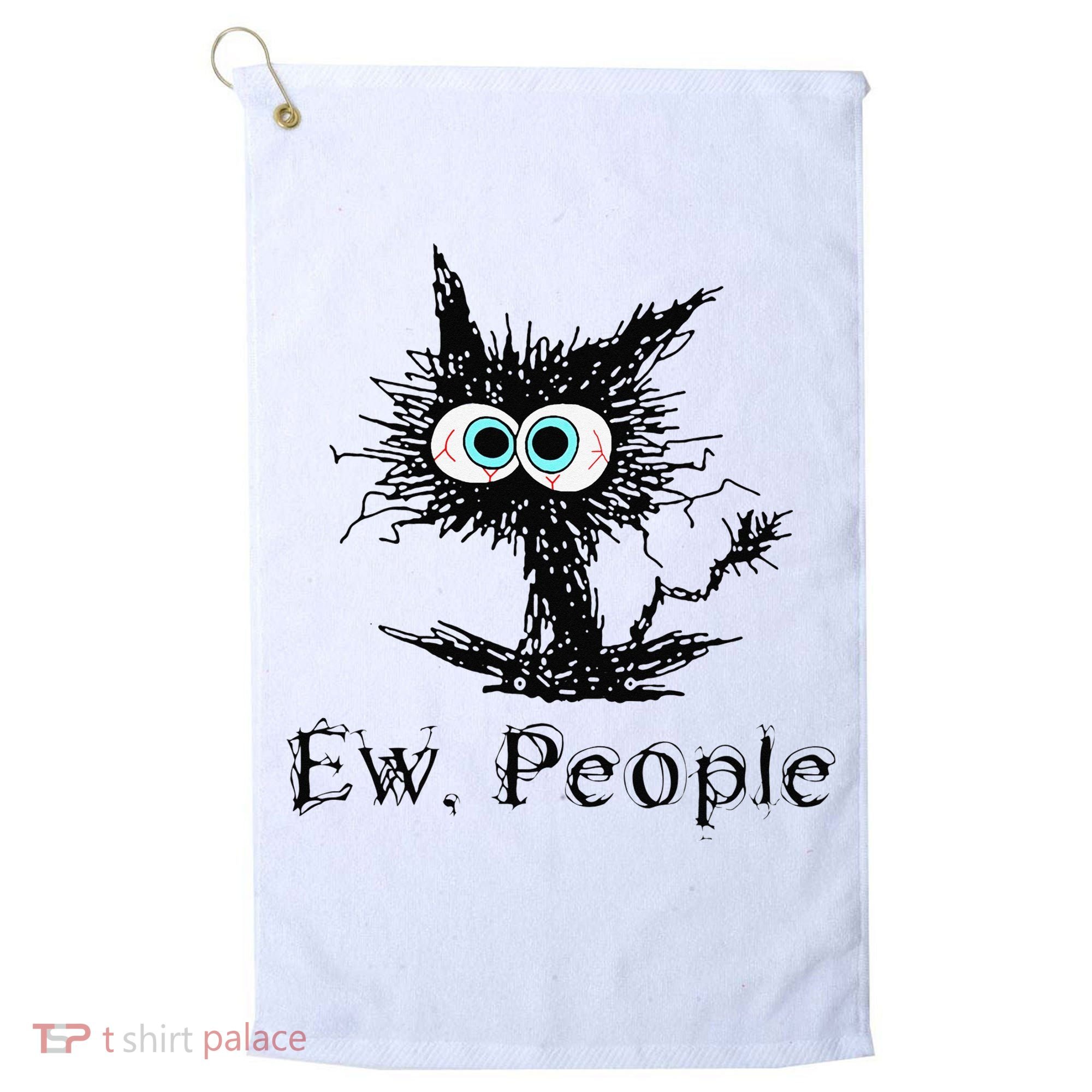 Ew People Funny Cat Golf Towel