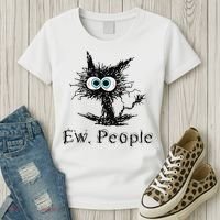 Ew People Funny Cat Women's T-Shirt thumb 3
