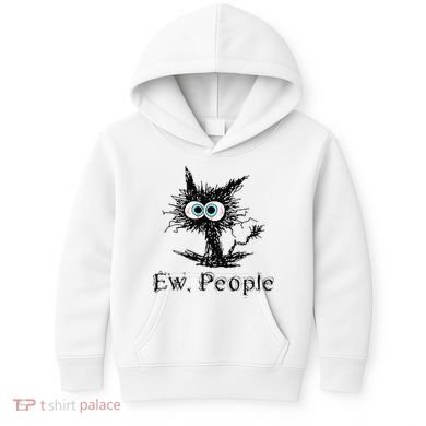 Ew People Funny Cat Kids Hoodie