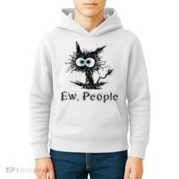 Ew People Funny Cat Kids Hoodie thumb 4