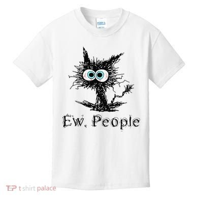 Ew People Funny Cat Kids T-Shirt