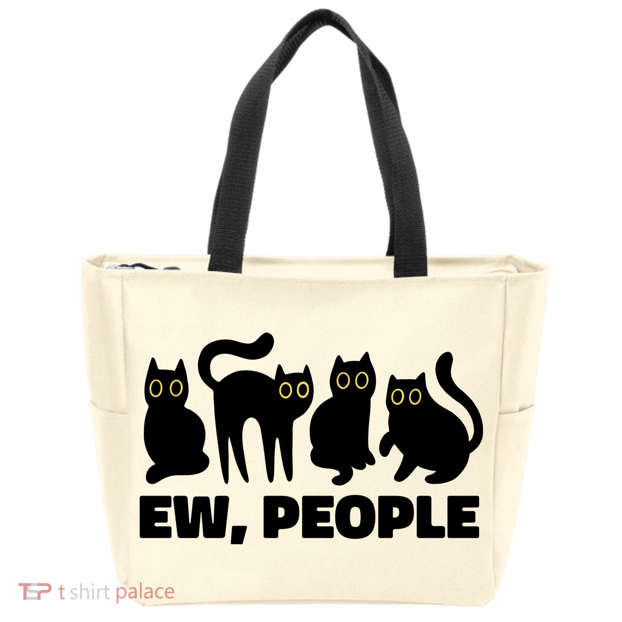 Ew People Funny Cat Lover Tote Bag