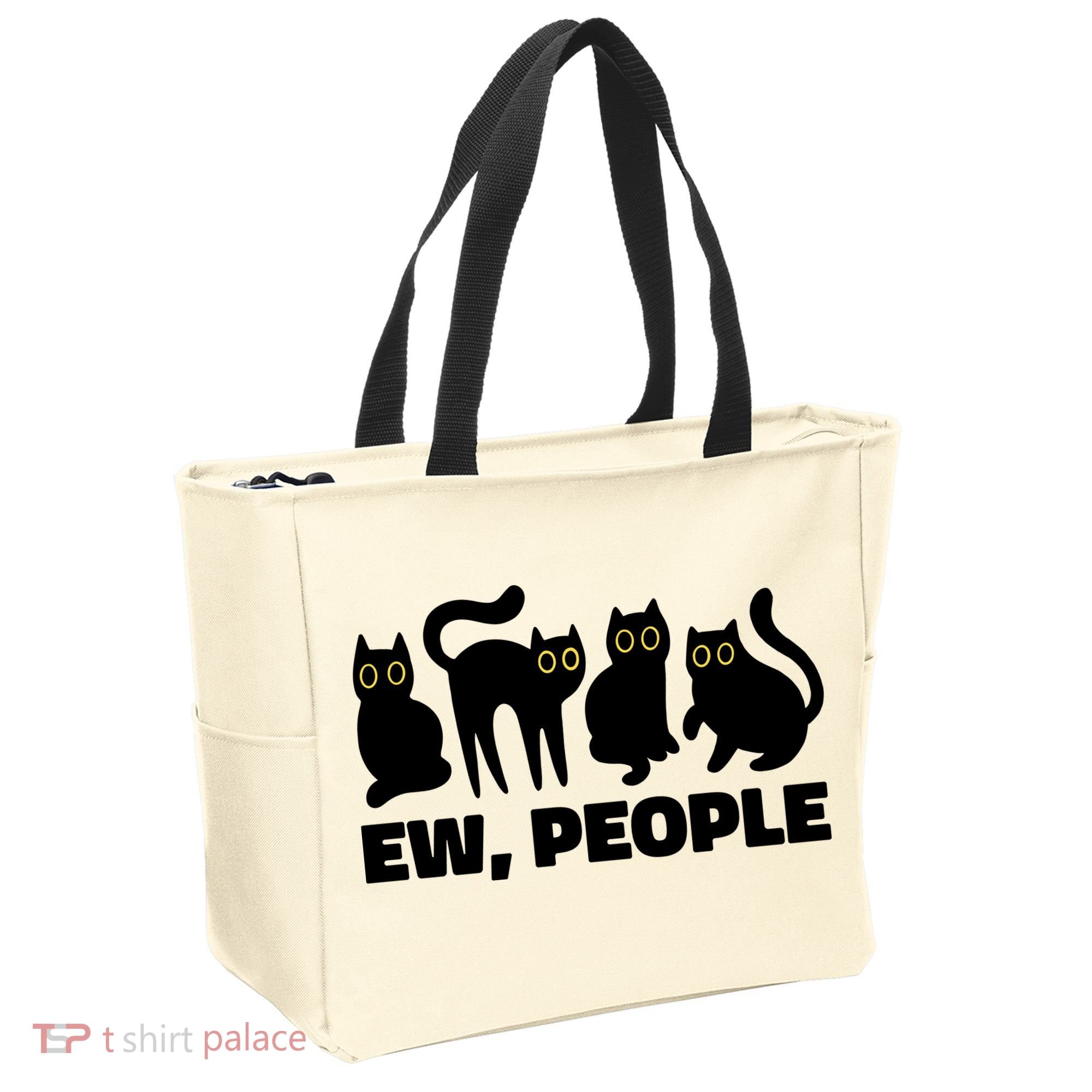 Ew People Funny Cat Lover Tote Bag