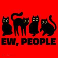 Ew People Funny Cat Lover Santa Hat thumb 1
