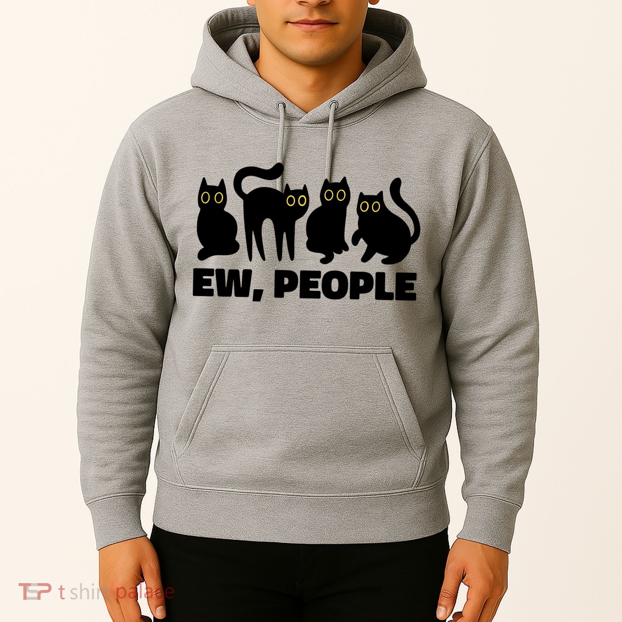 Ew People Funny Cat Lover Hoodie