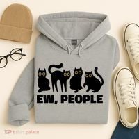 Ew People Funny Cat Lover Hoodie thumb 4