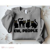 Ew People Funny Cat Lover Sweatshirt thumb 2
