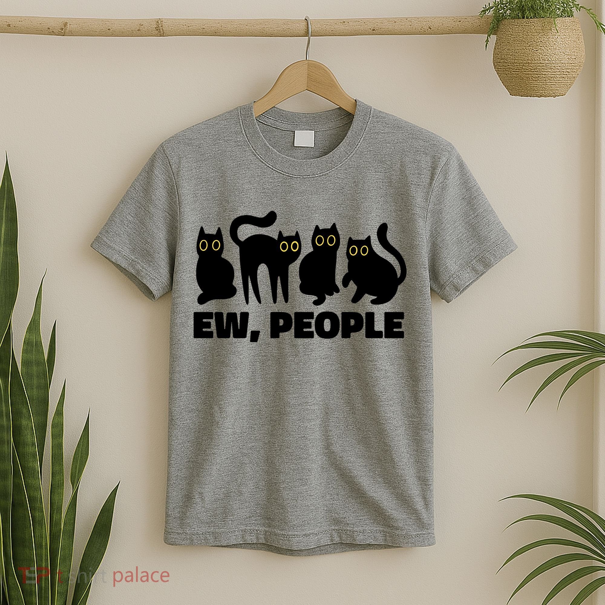 Ew People Funny Cat Lover T-Shirt
