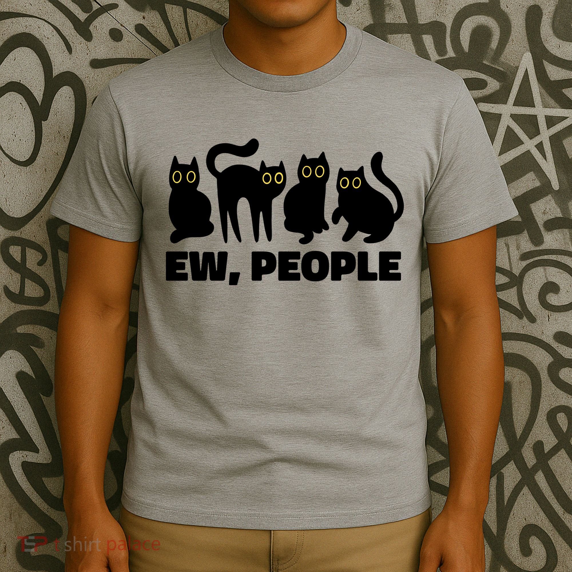 Ew People Funny Cat Lover T-Shirt