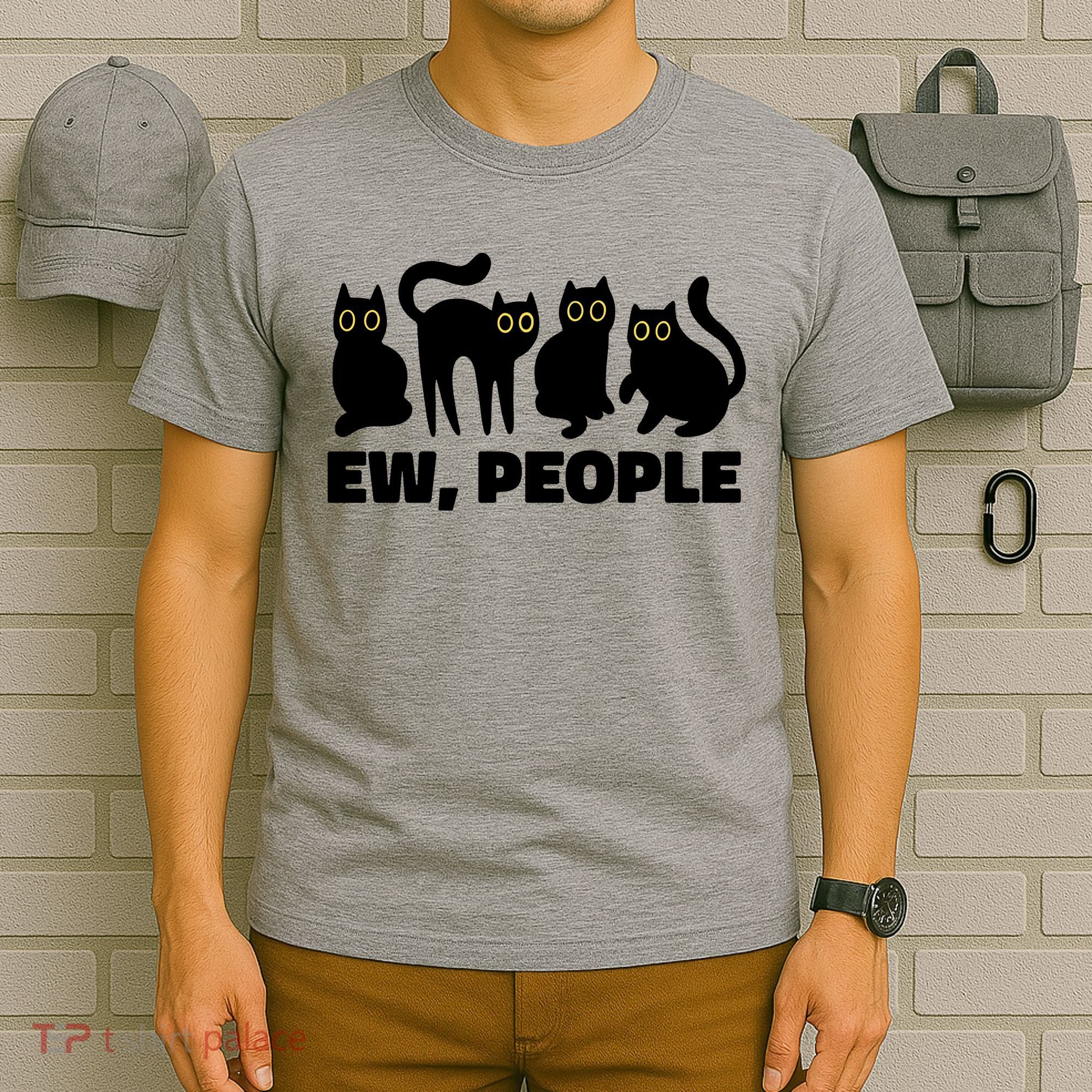 Ew People Funny Cat Lover T-Shirt