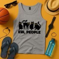 Ew People Funny Cat Lover Tank Top thumb 4