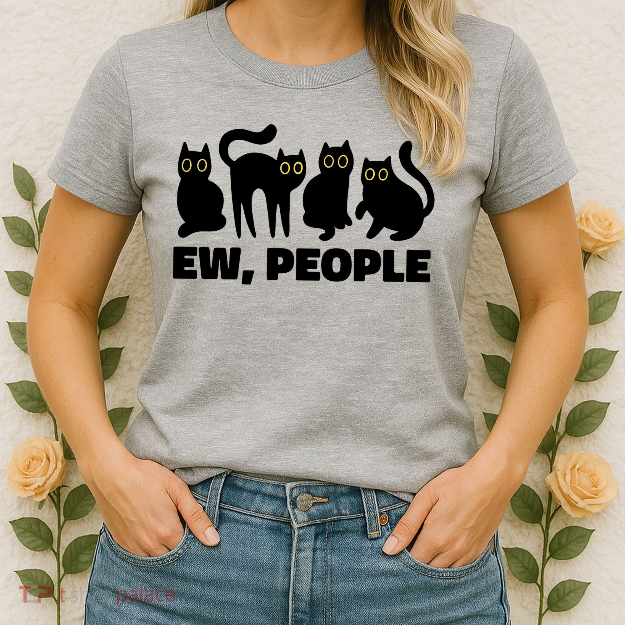 Ew People Funny Cat Lover Women's T-Shirt